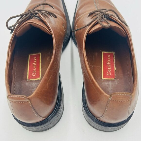 Cole Haan Mens Beckett Oxford Dress Shoe Brown Size 9M Leather Split Toe Lace-Up main image 6